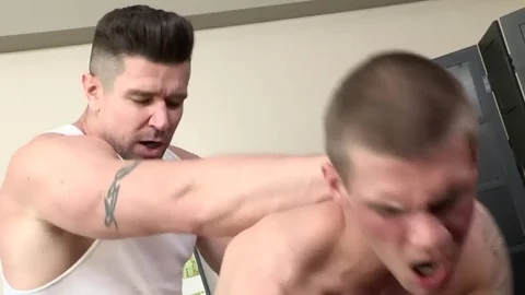 PrideStudios: Bald Matt Stevens throat fucking